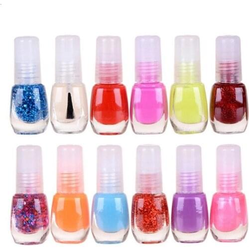 Wholesale Nail Gel Polish Vernis Semi Permanent Nail Gel Polish Colorful Glass Bottle DIY Rainbow Glitter Varnish Nail Polish