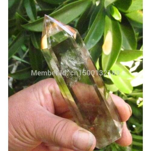 Xd j0045 AAA NATURAL CITRINE SMOKY QUARTZ CRYSTAL POINT Healing