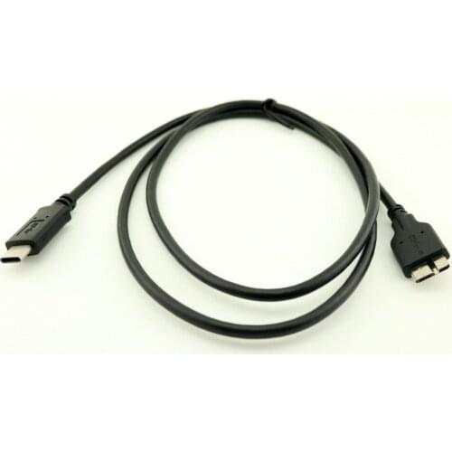 10pcs 5Gbps USB 3.1 Type C Male to Micro B USB 3.0 Male Drive Cable For Printer Macbook 1m/3ft