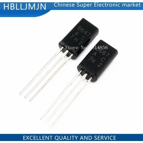 100PCS 2SD667AC 50PCS + 2SB647AC 50PCS TO-92L 2SD667 2SB647 D667AC B647AC D667 B647 TO-92L Transistor