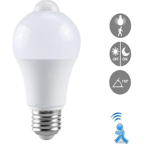 5W 7W 9W 12W PIR Motion Sensor LED Bulb E27 220V Radar Sensor Light Lamp 6500K Lamparas For Home Stair Pathway Corridor