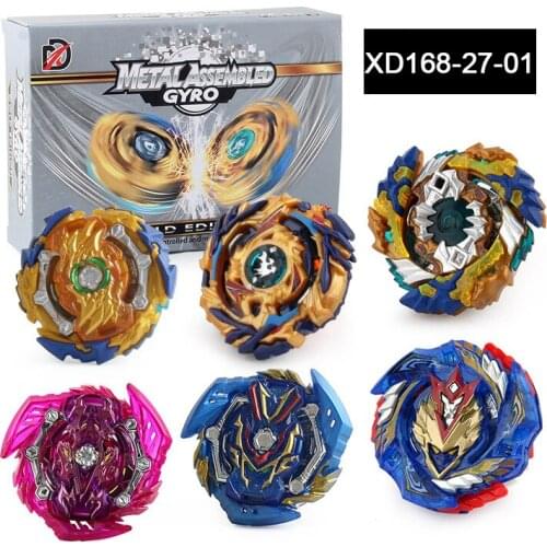 6Pcs/Set Gyro with Launcher Beybleyd Bey Blade Burst Set Battle Toys for Children XD168-27-01 with Box Gift for Children