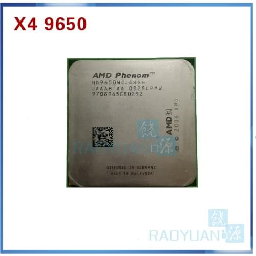 AMD Phenom X4 9650 X4-9650 Quad-Core DeskTop 2.3GHz CPU HD9650WCJ4BGH Socket AM2+/940pin
