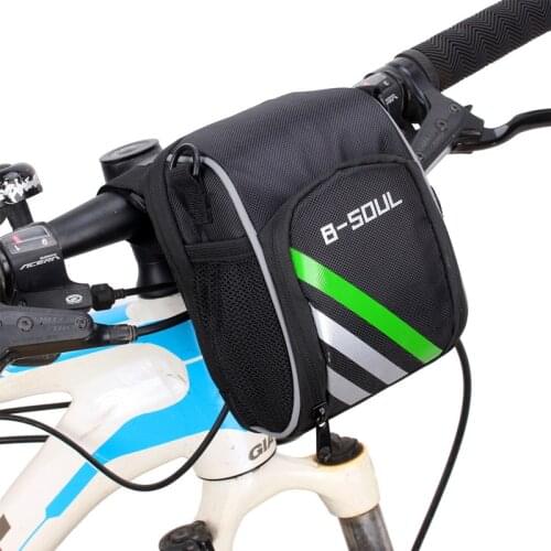 B-SOUL Mountain Bike Bicycle Handlebar Faucet Bag Electric Scooter Head Bag Outdoor Riding Equipment