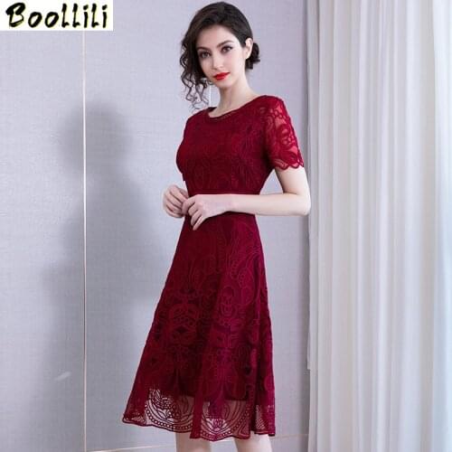 Boollili Summer Dress 2020 Vintage Elegant Party Midi Dress Women Clothes Ladies Dresses Embroidery Sexy Women Dress Vestidos