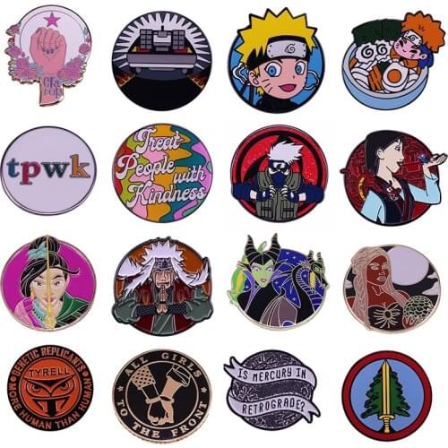 Anime Akatsuki Hard Enamel Pins Cartoon Brooches Women Men Lapel Badges Backpack Collar Fashion Jewelry Gifts For Kids Friend