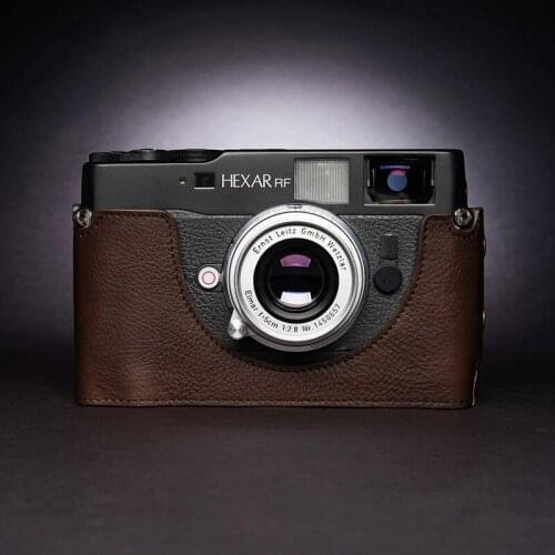 Design for KONICA Hexar RF Handmade Genuine Leather Camera Half Case Cover Bag