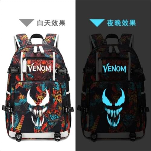 Marvel venom Backpack Mochila Korean Backpacks Women Men Laptop Bagpack Fashion Bookbag 18inch Travel Bagpack School Bags