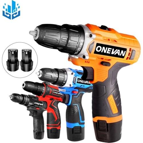 12V Cordless Drill Electric Screwdriver Mini Wireless Power Driver Lithium Battery Home DIY Hand Held Electric Drills Power Tool