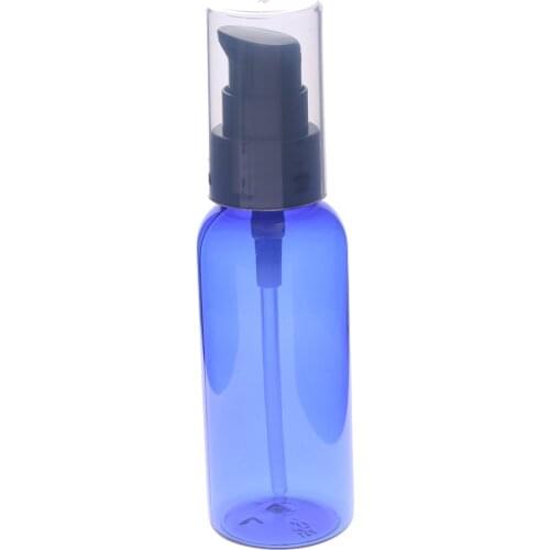 Hot 50ml Blue Spray Bottle Essential Oil Liquid Sprayer Travel Empty Perfume Dispenser Fine Mist Atomizer Cosmetic Container