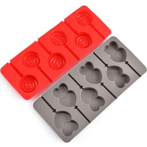 1PCS Lollipop Mold Silicone Mold Chocolate Mold Fondant Molds DIY Confectionery Cake Decorating Tools Candle Making Candle Mold