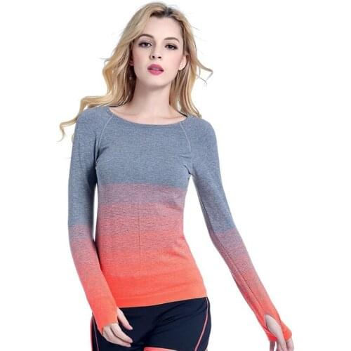 Women Fitness Casual T Shirt Compression Tights Workout Long Sleeve T-Shirts Undershirt Women Tees Tops