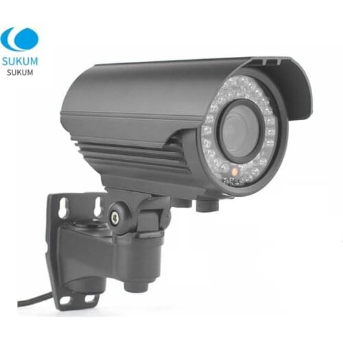 2MP 4MP Manual Zoom Bullet AHD Camera 2.8-12mm Varifocal Lens OSD Menu 42Pcs IR Leds Infrared Waterproof Outdoor Analog Camera