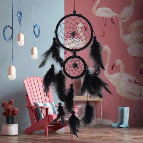 Dream Catcher Room Decor Feather Weaving Catching Up The Dream Angle Dreamcatcher Wind Chimes Indian Style Religious Mascot