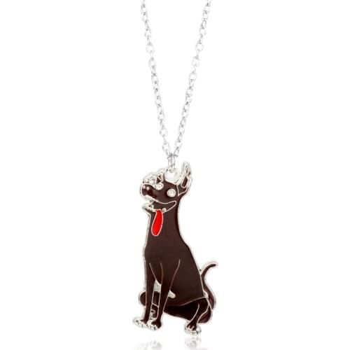 MQCHUN Fashion Movie Coco Necklace Jewelry Children Kids Coco Puppy Dog Dante Model Cartoon Character Pendant Necklace Jewelry-3