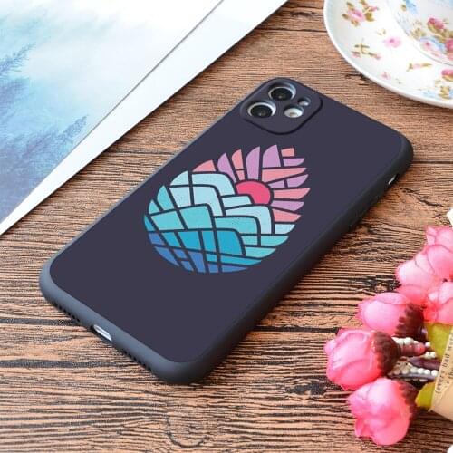 For iPhone Alpine Print Soft Matt Apple iPhone Case