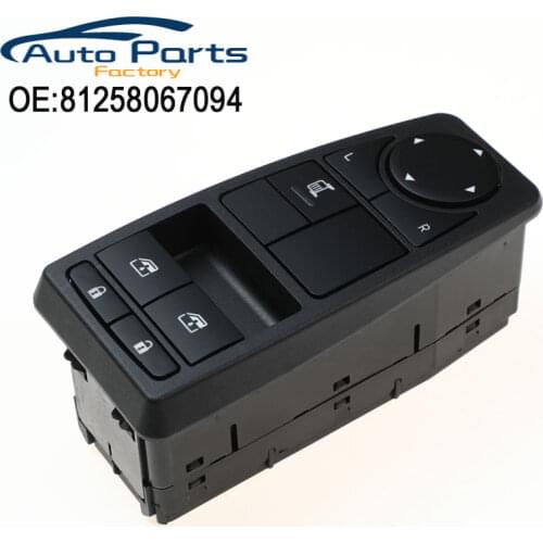 New Auto Power Window Lifter Control Switch For MAN Truck Parts Man TGS TGX TGL 81258067094 81258067082
