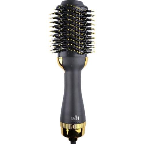 Pro Aluminum Hair Dryer Brush 1000W 2 In 1 Hair Straightener Curler Comb Electric Blow Dryer hot Hair Comb Brush Roller Styler