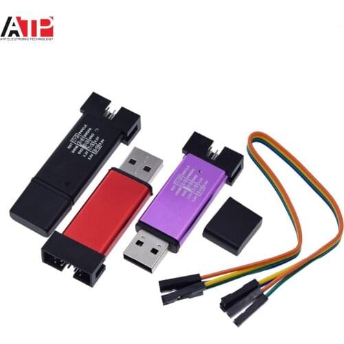 1PCS Great IT 1Set ST LINK Simulator Download Programmer Programming With Cover DuPont Cable ST-Link V2 Mini STM8 STM32