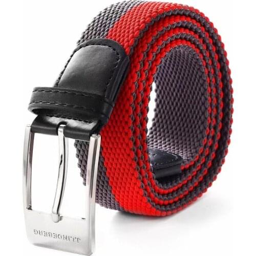 Golf Woven Belt Mens Elastic Pin Buckle Golf Belt Unisex Sports Belt High Quality Golf Accessories Free Shipping