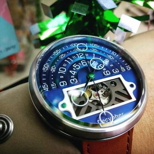 Decypher Luxury Sapphire Mens Automatic Mechanical Watches To Brand Wristwatches For Men Waterproof Swiss Super-Luminous Watch