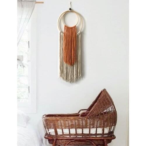 Hand-woven Macrame Wall Hanging Boho Decor Occlusion Distribution Box Soft Sample Room Decoration Wall Tapestry Boho Decor