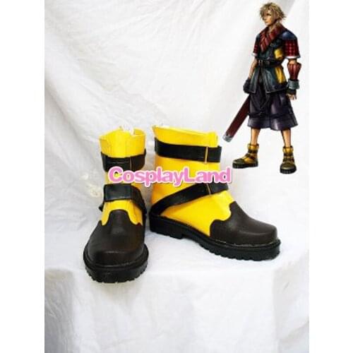 Final Fantasy X-2 Shuyin Cosplay Boots Shoes Game Party Cosplay Boots Custom Made for Adult Men Shoes