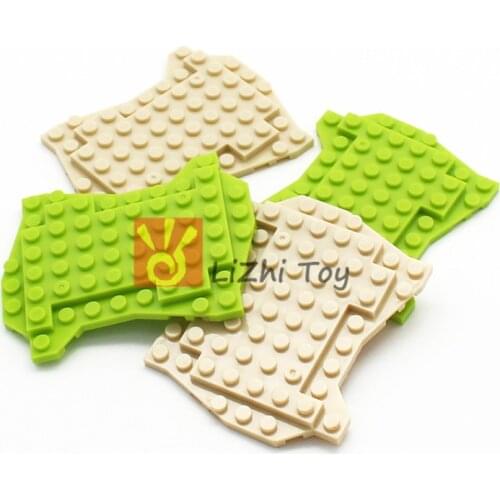 MOC 8x10 Irregular Special Baseplate Compatible with Plant Trees Forest Garden Figures Parts DIY Building Block Brick Assemble