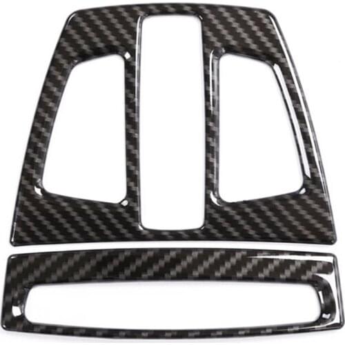 Carbon fibe For BMW X1 f48 2017 X5 f15 X6 f16 3 Series f30 GT f34 Car Interior Front Reading Light Cover Trim For BMW X2 F47