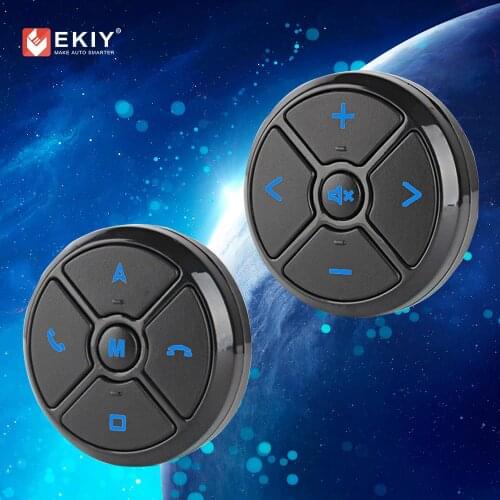 EKIY Car Universal Steering Wheel Control Key Smart Wireless Remote Control Button for DVD Radio DVD Steering Control