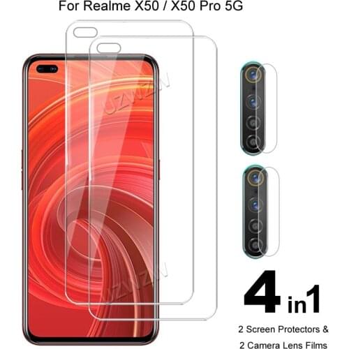 For Realme X50 Pro 5G / X50 5G Camera Lens Film Protective Glass Screen Protector Guard Tempered Glass