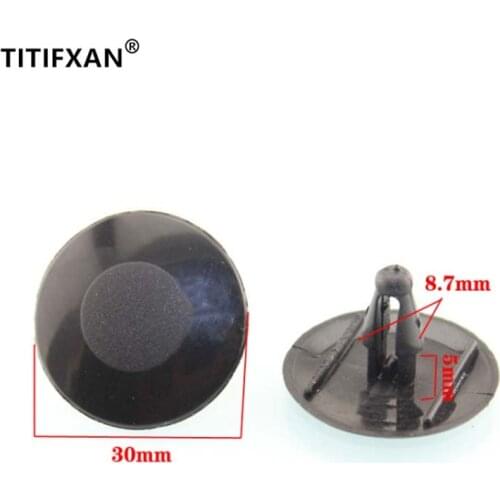 100PCS Car engine cover soundproof cotton plastic fasteners for Toyota Prado Reiz Highlander Corolla clip