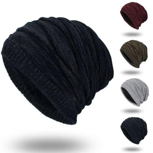 Unisex Men Women Knit Baggy Beanie Warm Winter Hat Ski Slouchy Chic Knitted Cap Fashion High Quality Soft Wool Hat