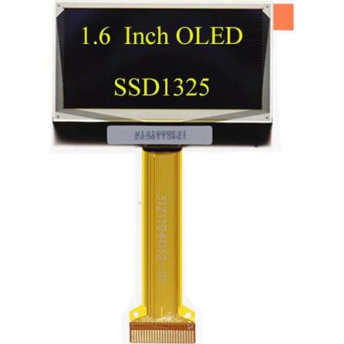 1.6 inch 24PIN SPI Yellow OLED Screen SSD1325 Drive IC 128*64 Parallel Interface