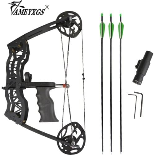 1set Archery 40lbs Compound Bow Set With Laser Sight Right/Left Hand Universal Pully Bow Fr Bows Arrows Shooting Hunting Bow