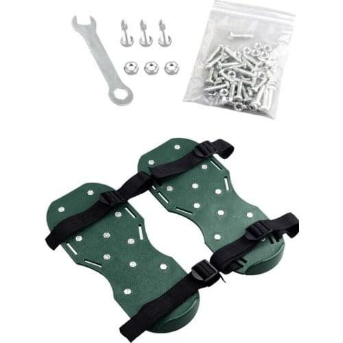 1Pair Grass Spiked Gardening Walking Revitalizing Lawn Aerator Sandals Shoes Nail Shoes Tool Nail Cultivator Yard Garden Tool