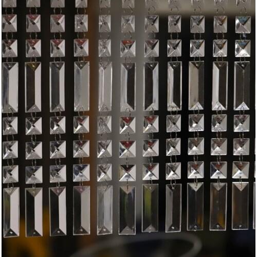 10 PCS Acrylic Bead Curtain Chandelier Decor Home Door Curtain Wedding Party Background Decoration