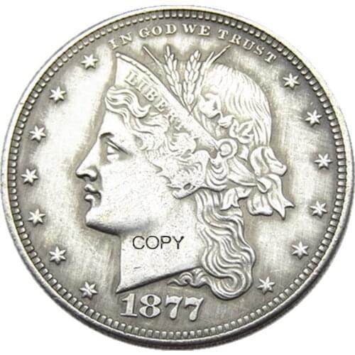 1877 Cornet Head Half Dollar Patterns Silver Plated Copy Coin