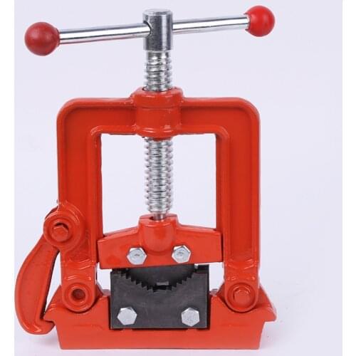 2/3/4 inch Professional Table Rotating Clamp Pipe Vise Bench Pipe Vise Hinged Clamp-on Type Pipe Cast Iron Woodworking Vise