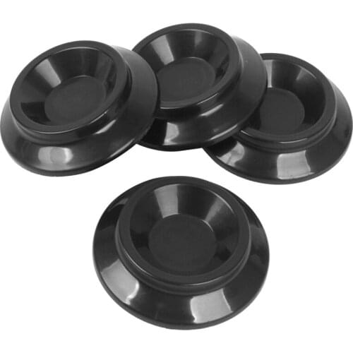 4Pcs Black Piano Castor Cup Pad Foot Pads Double Wheeled Floor Carpet Protector Keyboard Instrument Accessories