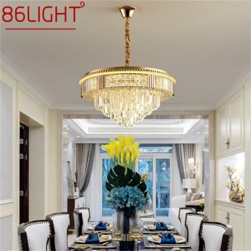 86LIGHT Gold Chandelier Fixtures Pendant Lamp Postmodern Luxury Light Home LED for Living Dining Room