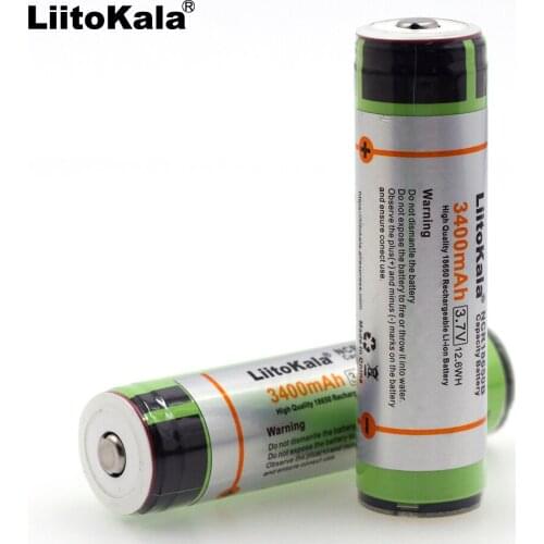 Liitokala New Original NCR18650B 3.7 V 3400 mAh +protection 18650 rechargeable lithium battery with PCB mobile power Battery