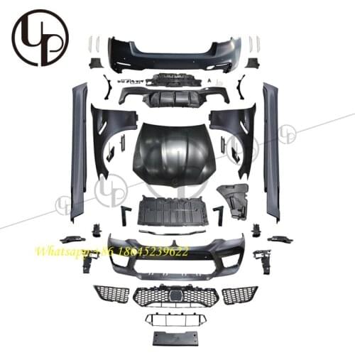 G30 M5 car bumper for 5s g30 g38 2018y body kit M5 front bumper fenders rear bumper aluminum bonnet 530i 540i bumpers