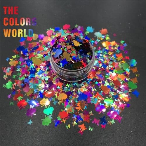 TCT-528 Butterfly Mariposa Nails Glitter Nail Art Decoration uñas маникюр 네일 Brillo de primavera Accessories Festival Supplier