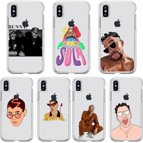 Yo Perreo Sola Bad Bunny Maluma Phone Case Transparent soft For iphone 5 5s 5c se 6 6s 7 8 11 12 plus mini x xs xr pro max