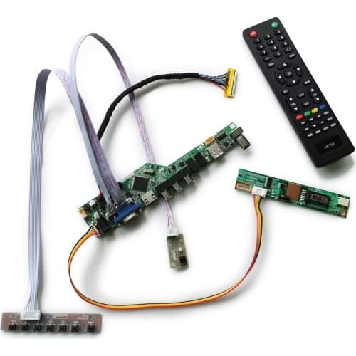 Kit Fit LTN150P2/LTN150P3/LTN150P4/LTN150PF/LTN150PG panel VGA AV USB 1CCFL LCD monitor control board 30 Pin LVDS 1400*1050