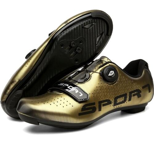 Cycling shoes mtb Mens mountain bike sneakers spd cleat Self-locking shoes flat road bicycle speed sneaker Breathable