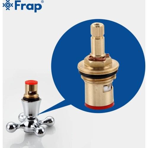 Frap 10pcs Brass Cartridge for kitchen Faucet Cartridge Water Mixer Tap Inner Faucet Valve Basin Bathroom tap Accessories F52-4