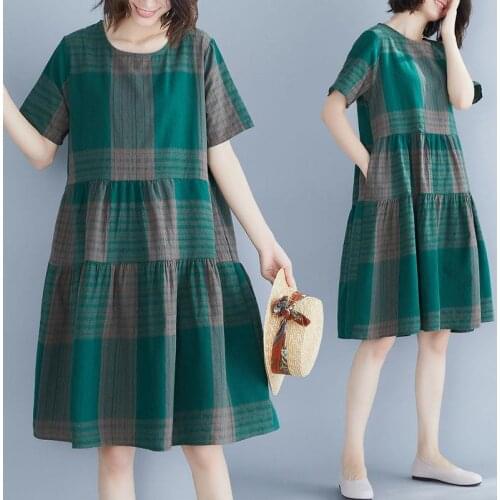 Fashion Vintage Short Sleeve Green Midi Dress Women 2021 Summer O-neck High Waist Casual Party Bodycon Dresses Vestidos Y346