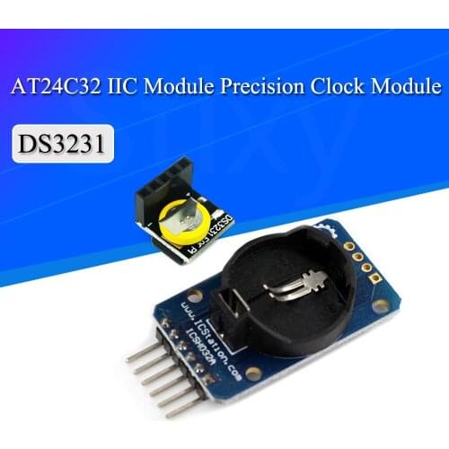 DS3231 AT24C32 IIC Module Precision Clock Module DS3231SN Memory module DS3231 mini module Real Time 3.3V/5V For Raspberry Pi